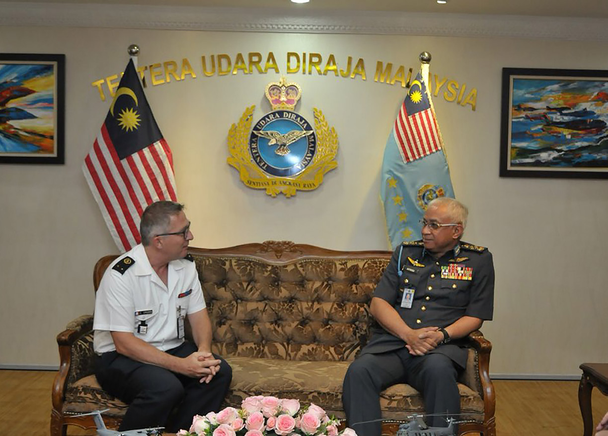 Rencontre avec l’Honorable Tan Sri Dato’ Seri Hj Affendi bin Buang, chef d’état-major de l’Armée de l’air malaisienne Kuala Lumpur – 20 septembre 2018