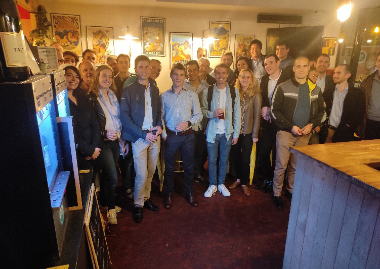 35 participants du premier after-work de la CAIA en septembre dernier