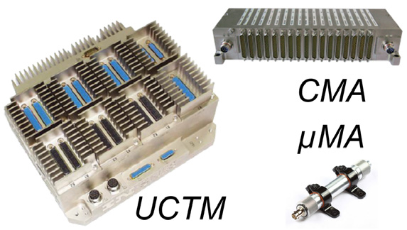 Trente ans de miniaturisation des unités de télémesure : 1995, 2015, 2025. © Safran Data Systems