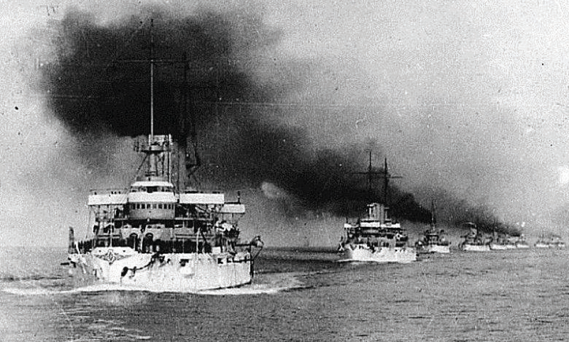 Le retour de la Great White Fleet le 22 février 1909